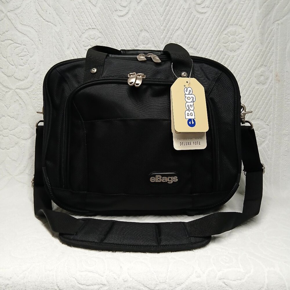 NOS eBags Deluxe Tote - Professional Series - Black - Style # EB2037-15